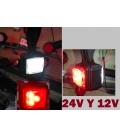 Piloto colgante rojo blanco leds