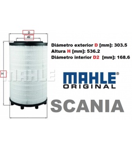 FILTRO AIRE SCANIA MAHLE