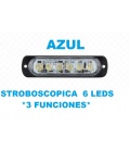 LUZ EMERGENCIA INTERMITENTE Y FIJA AZUL