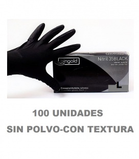 GUANTES NITRILO XL NEGRO