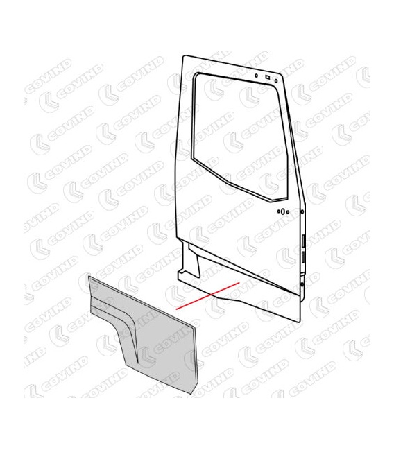 PLACA BAJO PUERTA RENAULT RANGER GAMA T