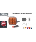 LUZ EMERGENCIA FLASH NARANJA A ENCHUFE - CON IMAN-24V-12V