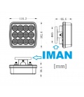 LUZ EMERGENCIA STROBOSCOPICA 24V-12V