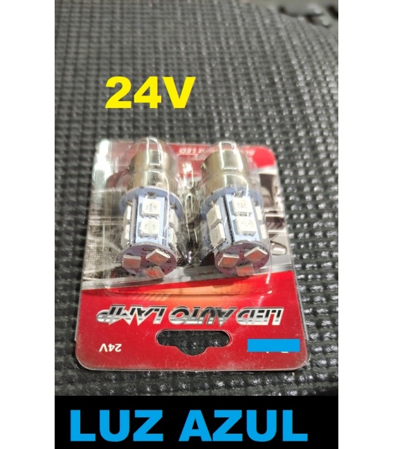 2 LAMPARAS 24V LUZ ROJA LEDS SMD