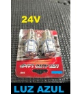 2 LAMPARAS 24V LUZ AZUL LEDS SMD