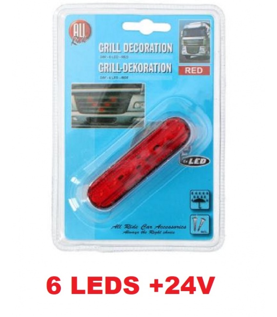 PILOTO 6LEDS ROJO -24V