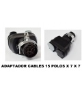 ADAPTADOR 15 POLOS A 2 DE 7