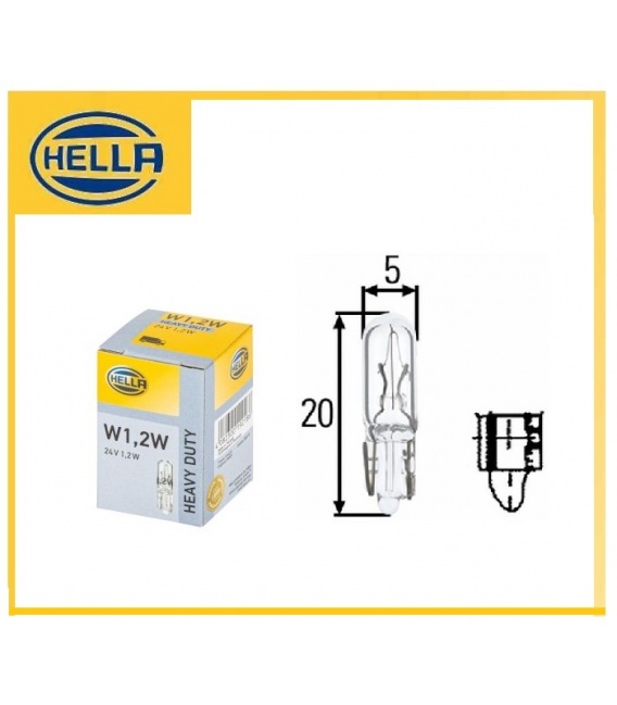 LAMPARA 1,2W-HELLA-24V-HEAVY DUTY