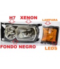 FARO SCANIA XENON NEGRO CON INTERMITENTE