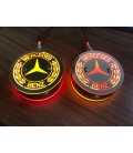 2 PILOTOS ACERO INOX LED MERCEDES 2 LUCES-ROJO-AMBAR