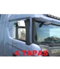 4 TAPAS RETROVISORES SCANIA INOXIDABLE-1998-2016