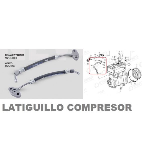 LATIGUILLO COMPRESOR RENAULT-VOLVO