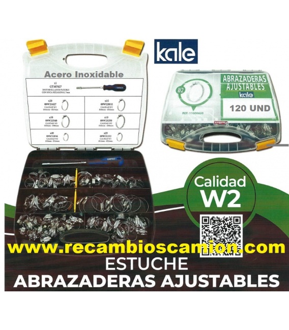 Maletin brazaderas acero inoxidable con Destornillador