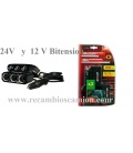 Enchufe tripe 24V y 12V