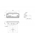 PILOTO LATERAL REFLECTANTE CON BARRITA LEDS 24V-12V