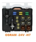 ESTUCHE LAMPARAS OSRAM H7-24V