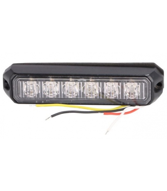 PILOTO LED LATERAL AMBAR 12/24V 6 LED