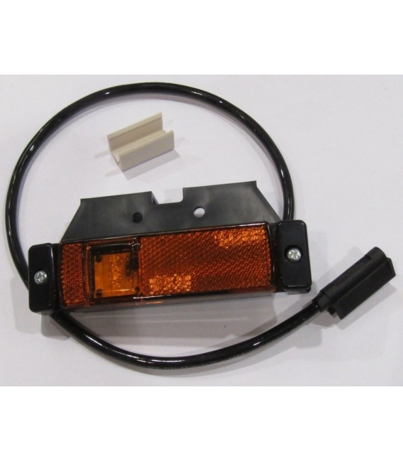 PILOTO LATERAL LED AMBAR CON SOPORTE 12/24V