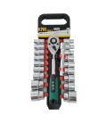 LLAVE CARRACA 1/2" - 18 PIEZAS CON PROLONGADOR