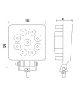 FOCO TRABAJO 9 LEDS 12/24V
