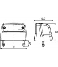 PILOTO LUZ MATRICULA LED 12/24V-HELLA