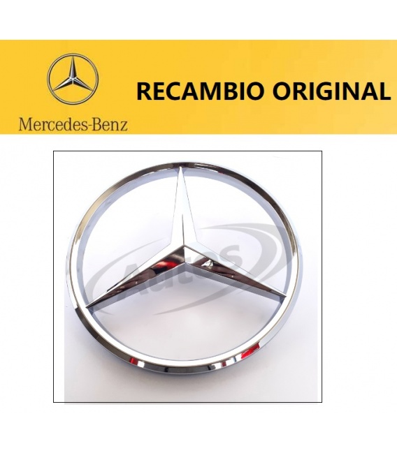 EMBLEMA MERCEDES PLATEADO-OE MERCEDES