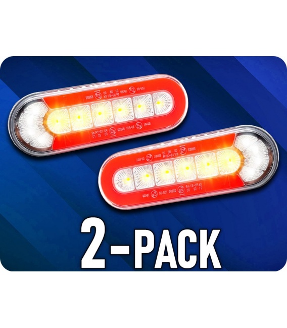 PILOTO TRASERO LEDS-4 FUNCIONES 24V-12V