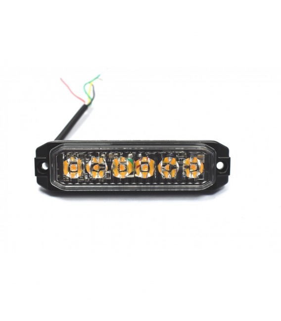 LUZ ESTROBOSCOPICA 6 LEDS 12/24V