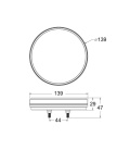 PILOTO TRASERO LED REDONDO-3 FUNCIONES-12/24V