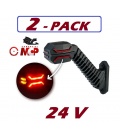 2 PILOTOS ANCHURA LARGOS FLEXIBLES LEDS -3 LUCES-24V