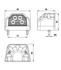 PILOTO LED LUZ MATRICULA 12/24V-ROJO-FRISTOM