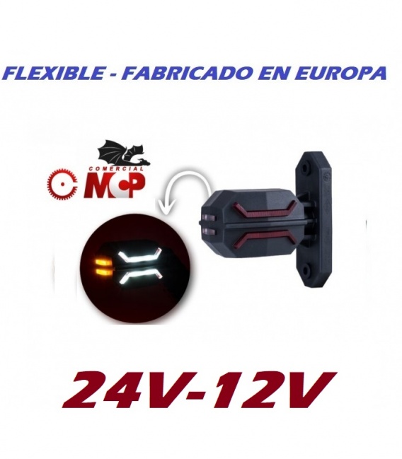 2 PILOTOS ANCHURA CORTOS LEDS -3 LUCES-24V