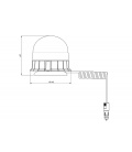 ROTATIVO LED 10/30V DOBLE FLASH-MAGNETICO