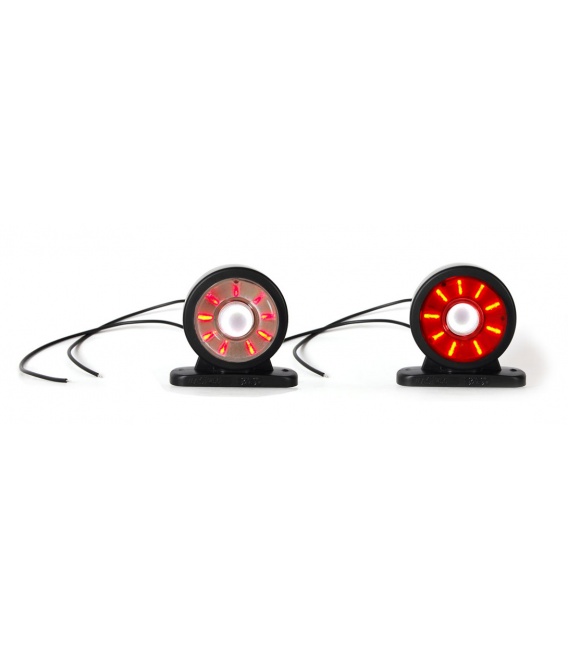 PILOTO POSICION LED BLANCO-ROJO 12/24V