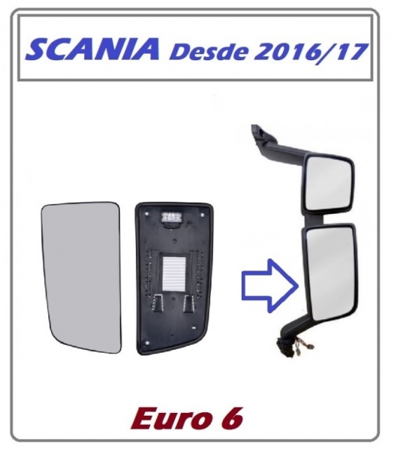 ESPEJO PRINCIPAL SCANIA P-G-R-S-Desde 2017