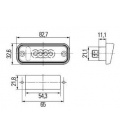 LUZ MATRICULA LED DAF/IVECO