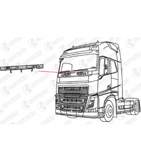 PANEL FRONTAL VOLVO FH VERS. 4 GRIS