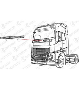 PANEL FRONTAL VOLVO FH VERS. 4 GRIS