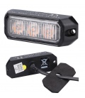 LUZ ESTROBOSCOPICA NARANJA 3 LEDS-12/24V