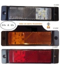 PILOTOS 3 LEDS CON REFLECTANTE 12/24V