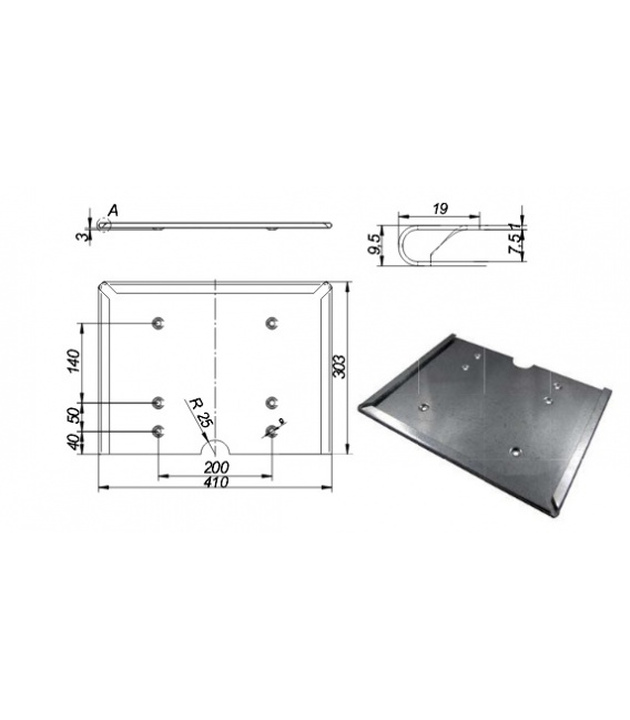 SOPORTE PLACA MERCANCIA PELIGROSA