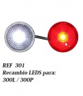 PILOTO LEDS ROJO/BLANCO