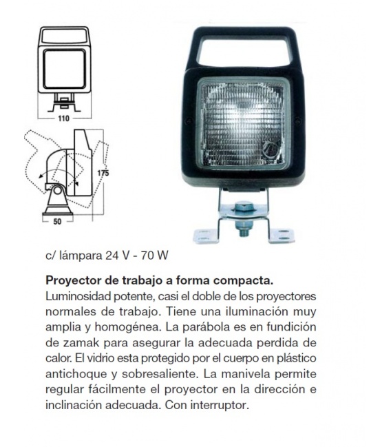 FARO TRABAJO REMOLQUE CAMION.