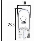 LAMPARA W5W 24V CRISTAL HELLA