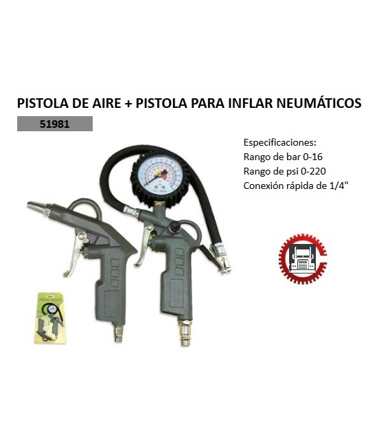 2 PISTOLAS AIRE SET