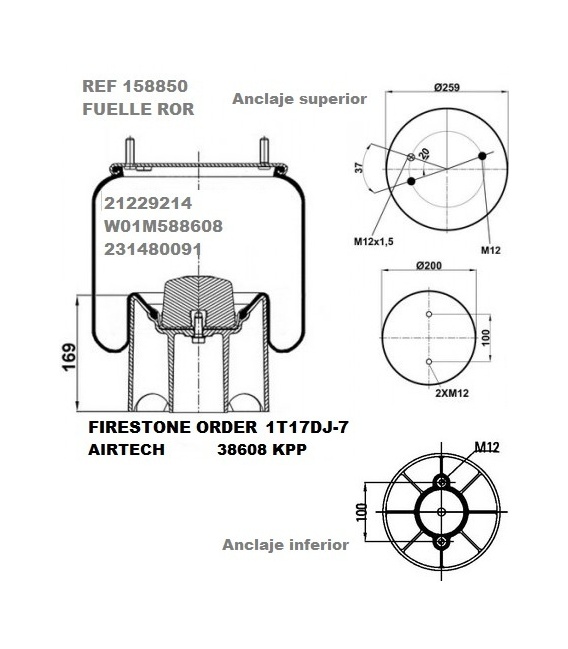 SUSPENSION AIRE ROR