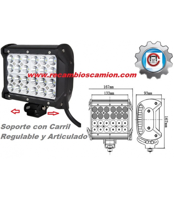 FOCO LEDS 72W 12V/24V