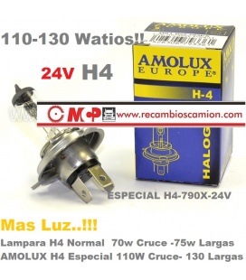 AMOLUX H4-110W-130W MAS POTENCIA!!