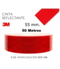 ADHESIVO 3M POR METROS REFLEX ROJO