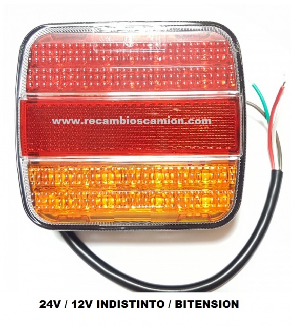 PILOTO 3 LUCES LEDS 24V/12V